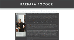 Desktop Screenshot of barbarapocock.com.au