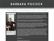 Tablet Screenshot of barbarapocock.com.au